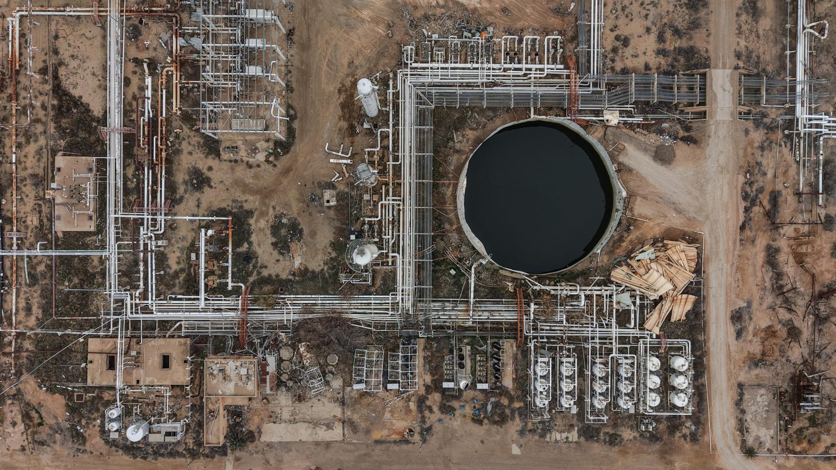 Yacimiento petrolífero.