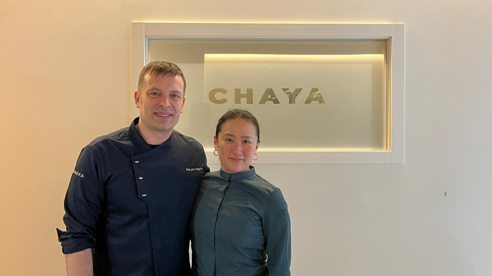 Felipe y Natsumi, propietarios de Chaya