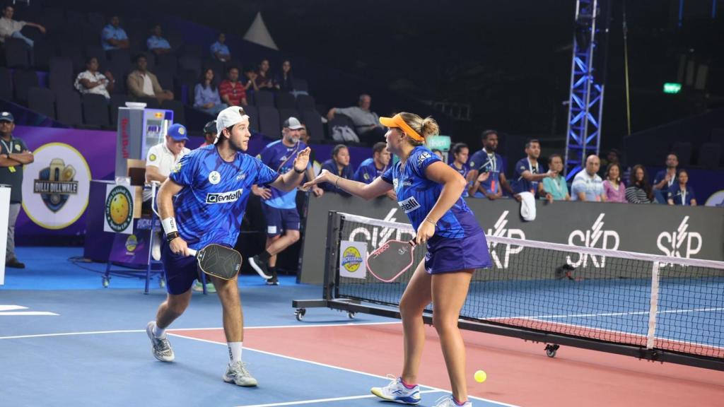 Pep Canyandell, durante un torneo de pickleball en India.