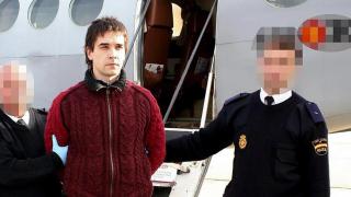 El etarra Asier Arzalluz, conocido como 'Santi', tras su detención.