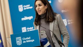 Penélope Gómez, en rueda de prensa.