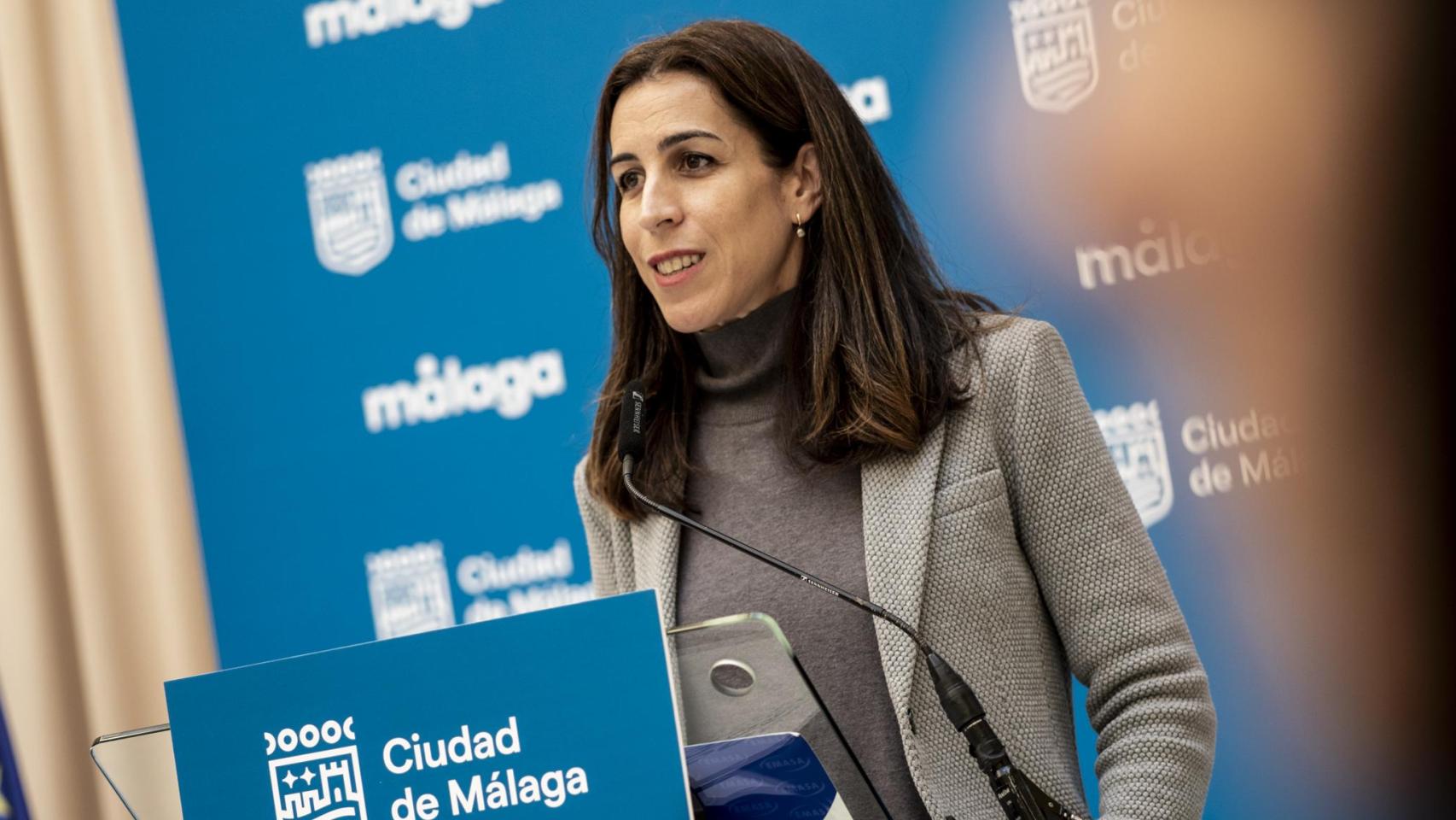 Penélope Gómez, en rueda de prensa.