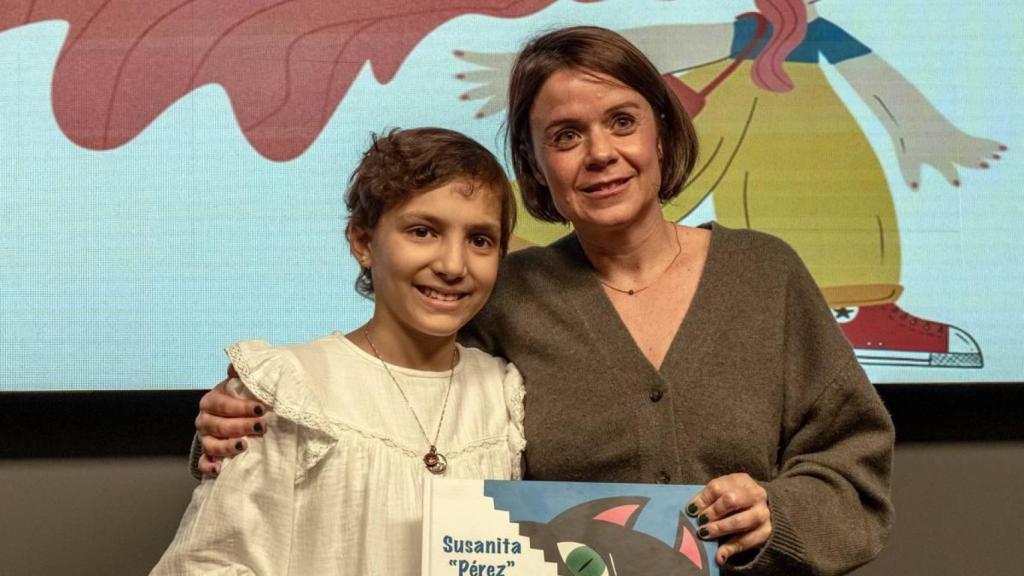 María Caamaño y Celia Serradilla durante la presentación del libro 'Susanita Pérez'