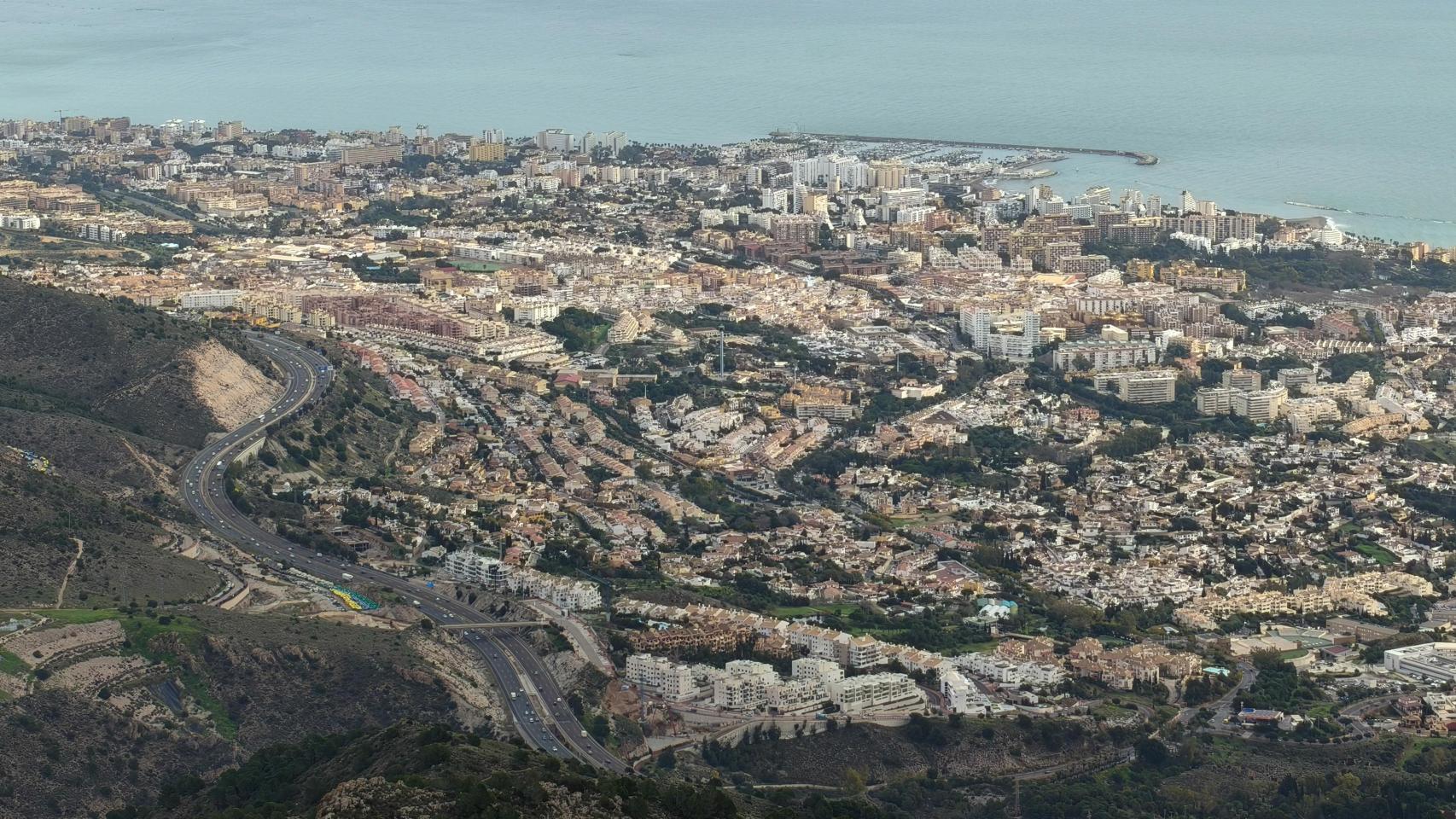 Vista aérea de Benalmádena.