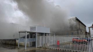 Incendio en la Comisaría de la Policía Nacional de Santiago de Compostela