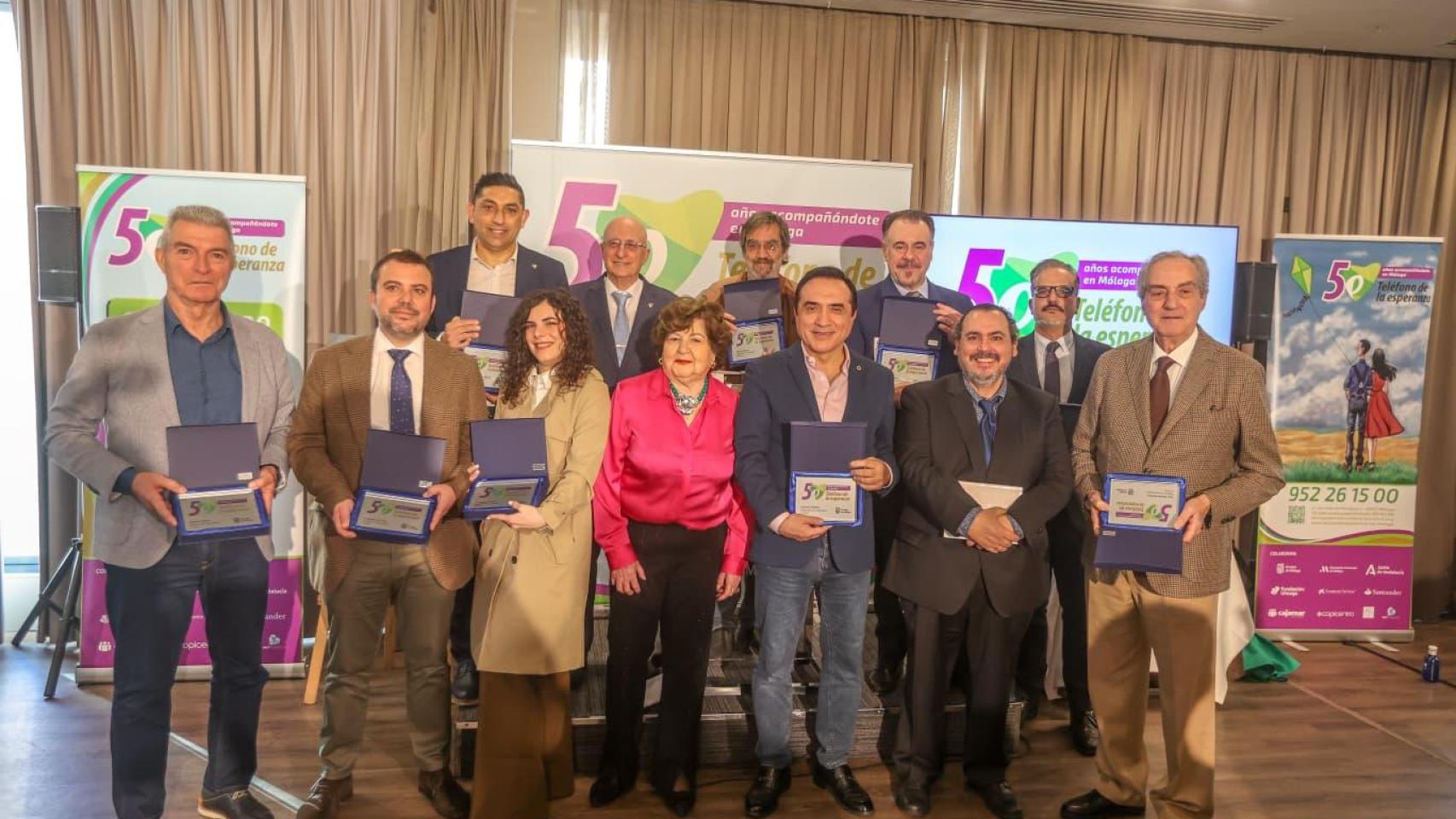 Presentación del 50 aniversario del Teléfono de la Esperanza de Málaga.