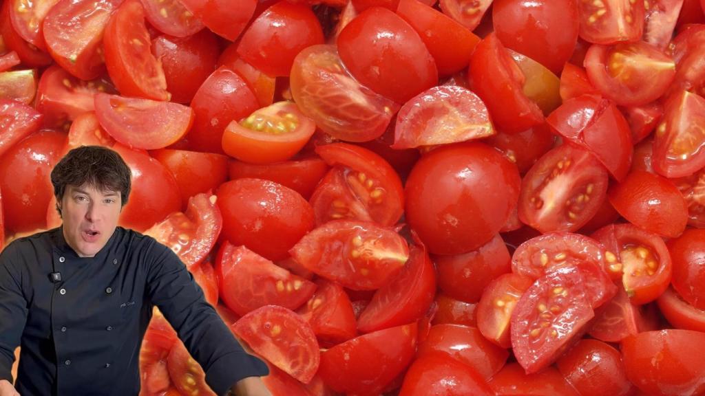 Jordi Cruz, chef, en un montaje de El Español