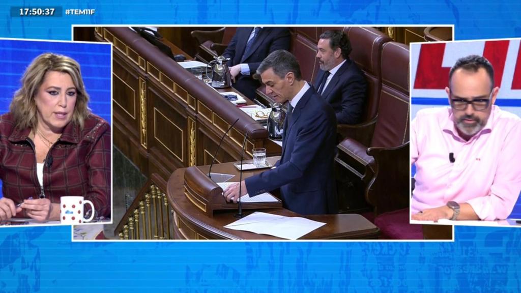 Risto, en 'Todo es mentira', con Susana Díaz.