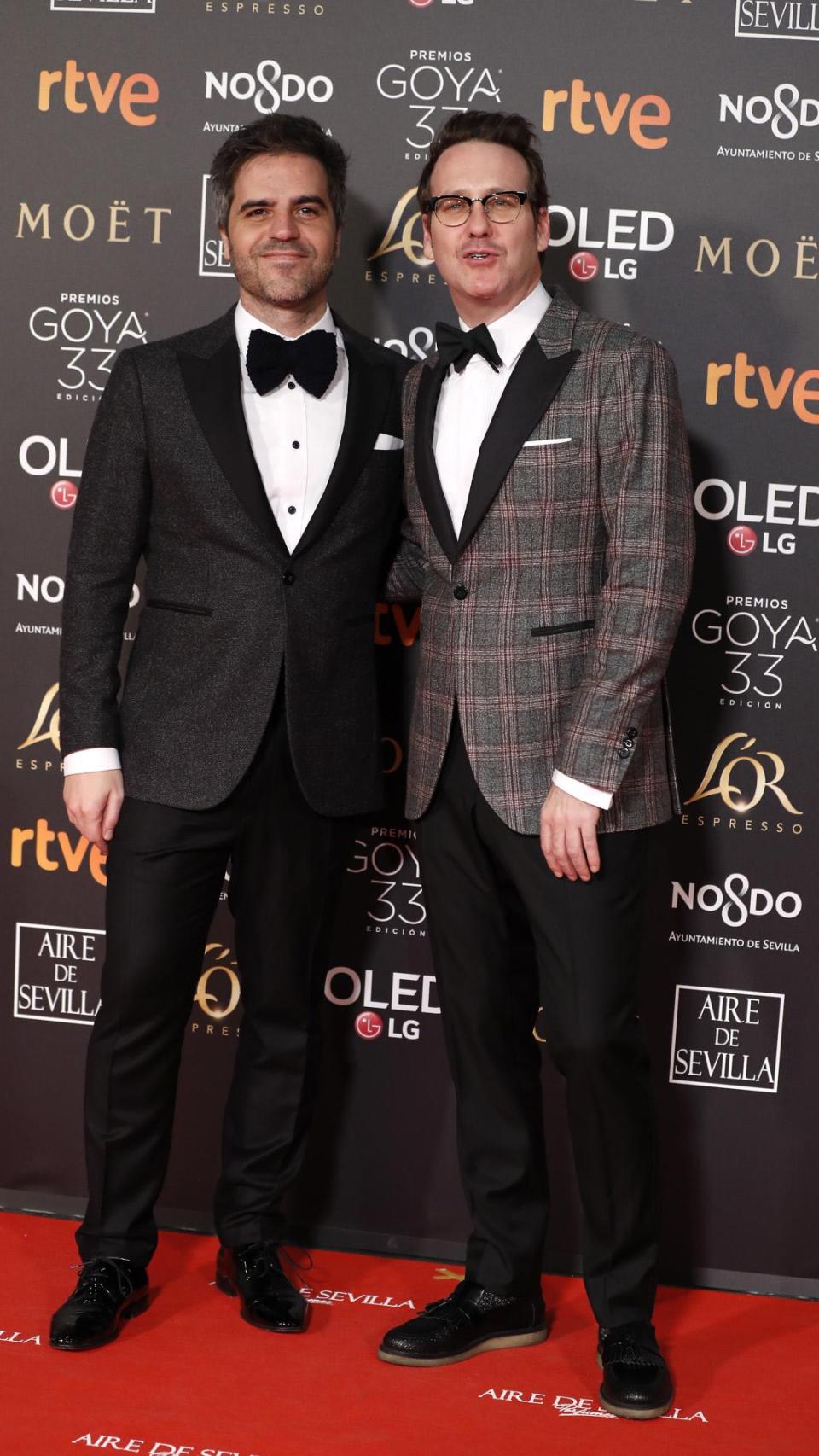 Joaquín Reyes y Ernesto Sevilla presentaron la gala de los Premios Goya en 2019.