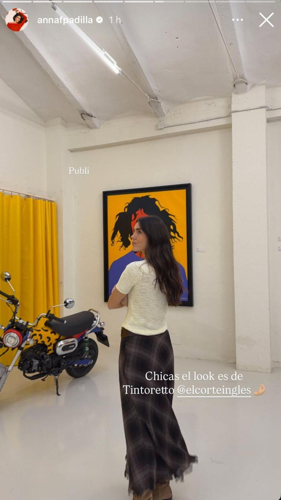 Anna Padilla en una imagen de redes sociales.