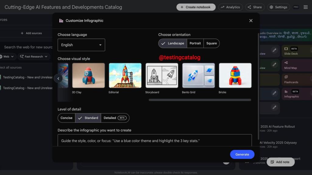 Todos los estilos nuevos para las infografías