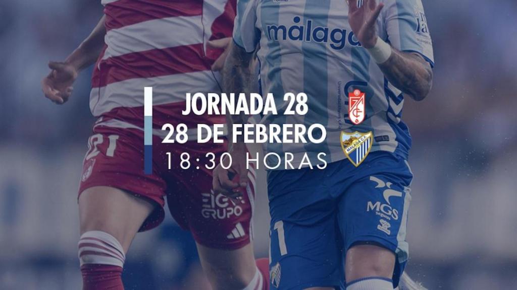 Fecha y horario de los próximos partidos del Málaga CF en Segunda División.