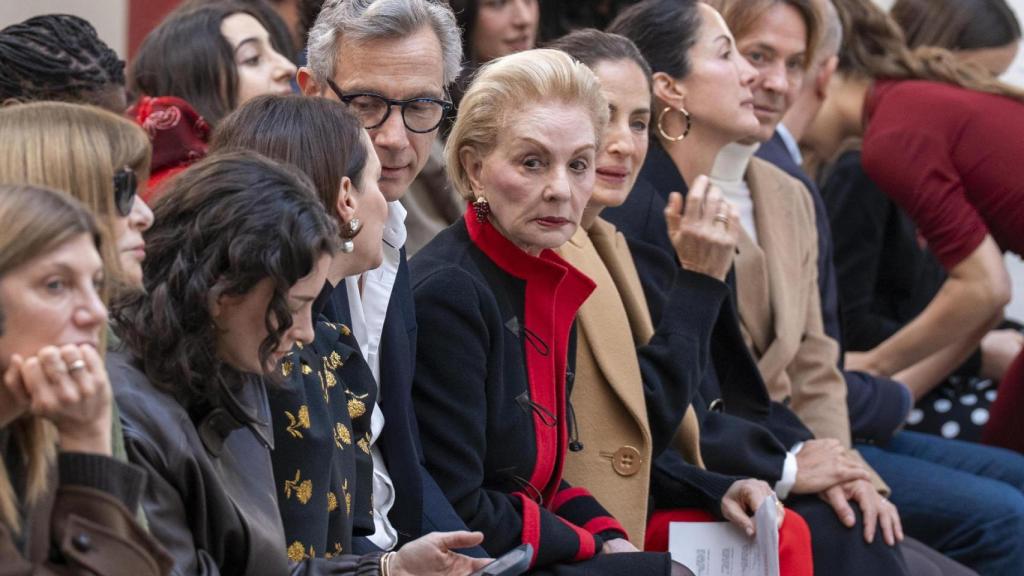 Carolina Herrera en una imagen durante la presentación.