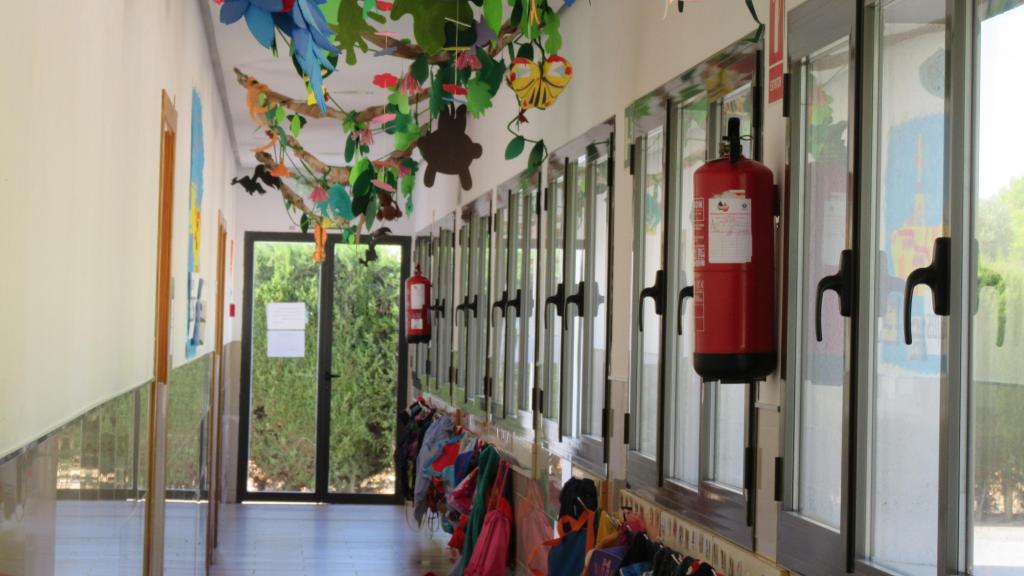 Interior del CEIP Pedro Melendo García de Olías del Rey (Toledo).