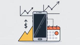 Ilustración de subida de precios de móviles