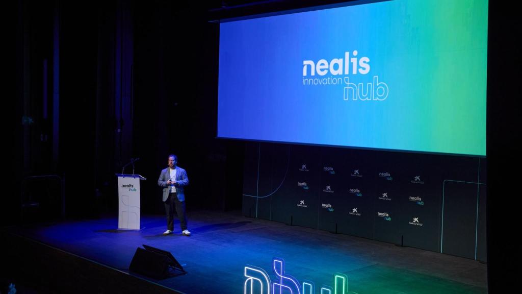 Guillermo Berlanga en la presentación de Nealis Innovation Hub.