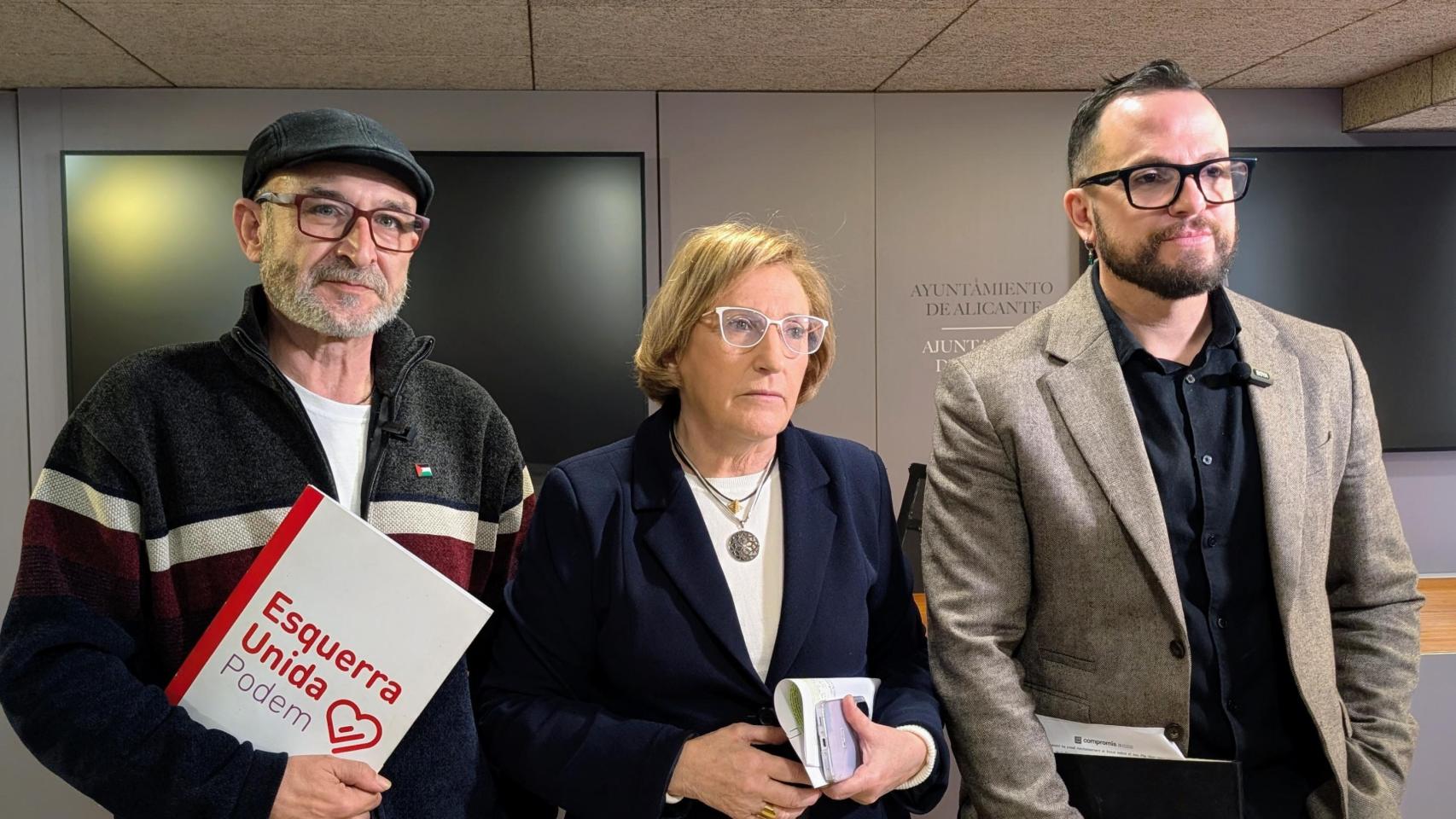 Manolo Copé, Ana Barceló y Rafa Más.