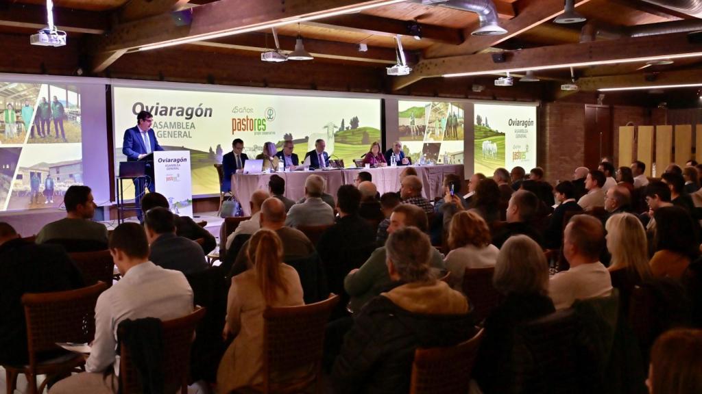 Ambiente en la Asamblea General de Oviaragón (Grupo Pastores).
