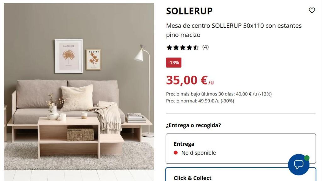 Mesa de centro Sollerup.