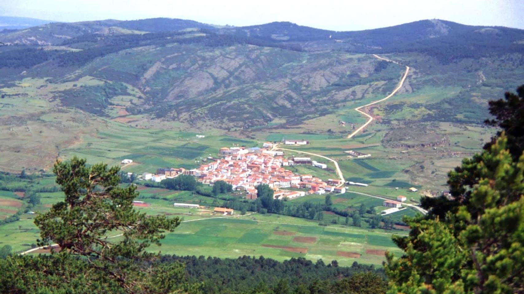 Vista área del pueblo.