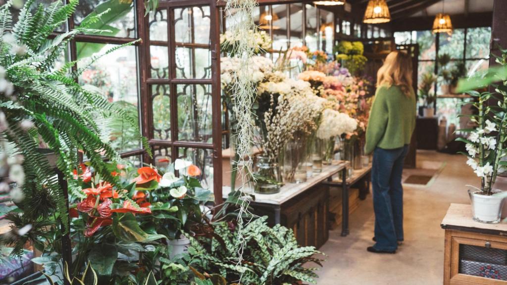 Interior de El Ángel del Jardín, en la calle Huertas de Madrid.