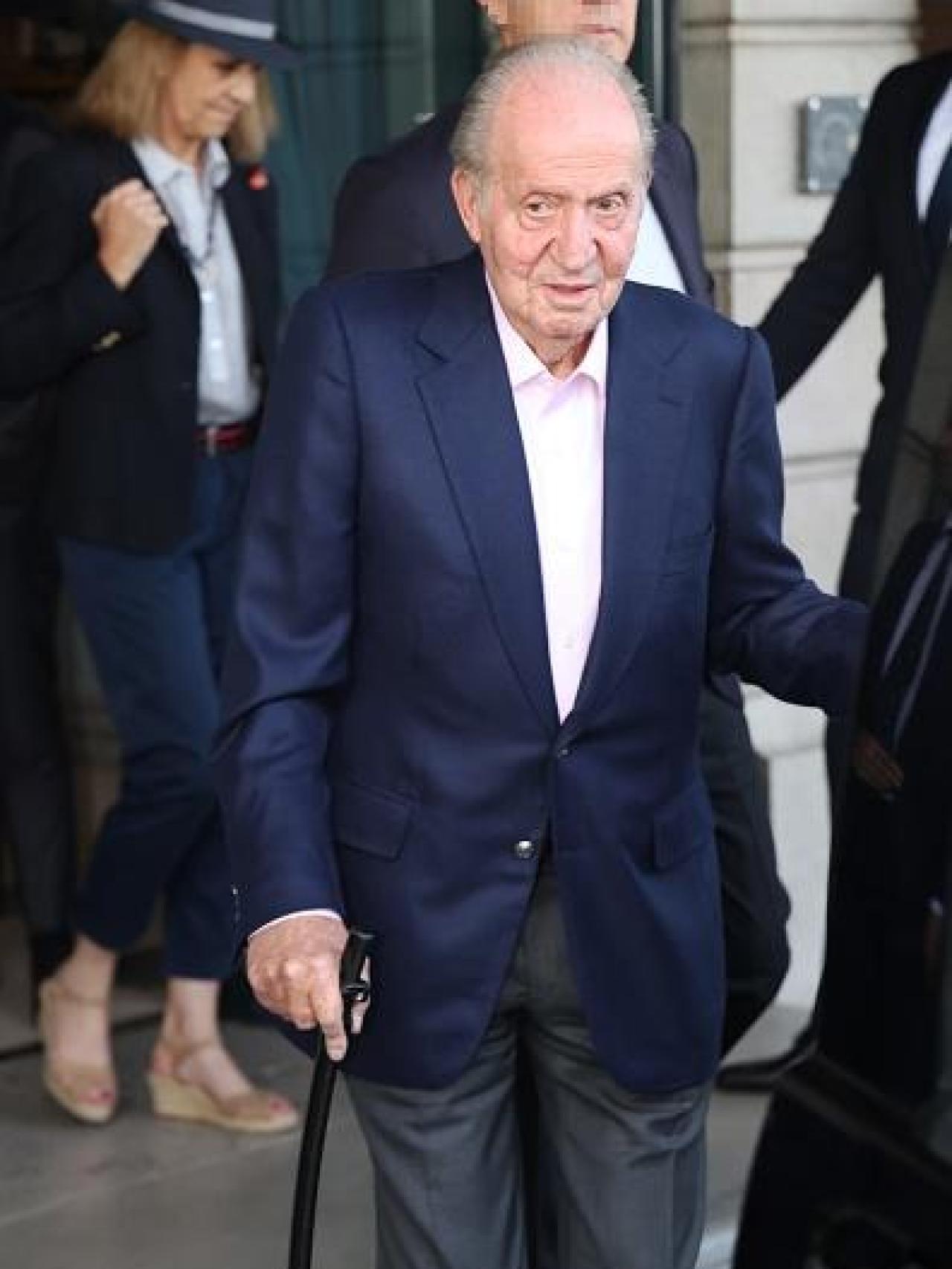 El rey Juan Carlos I en Ginebra.