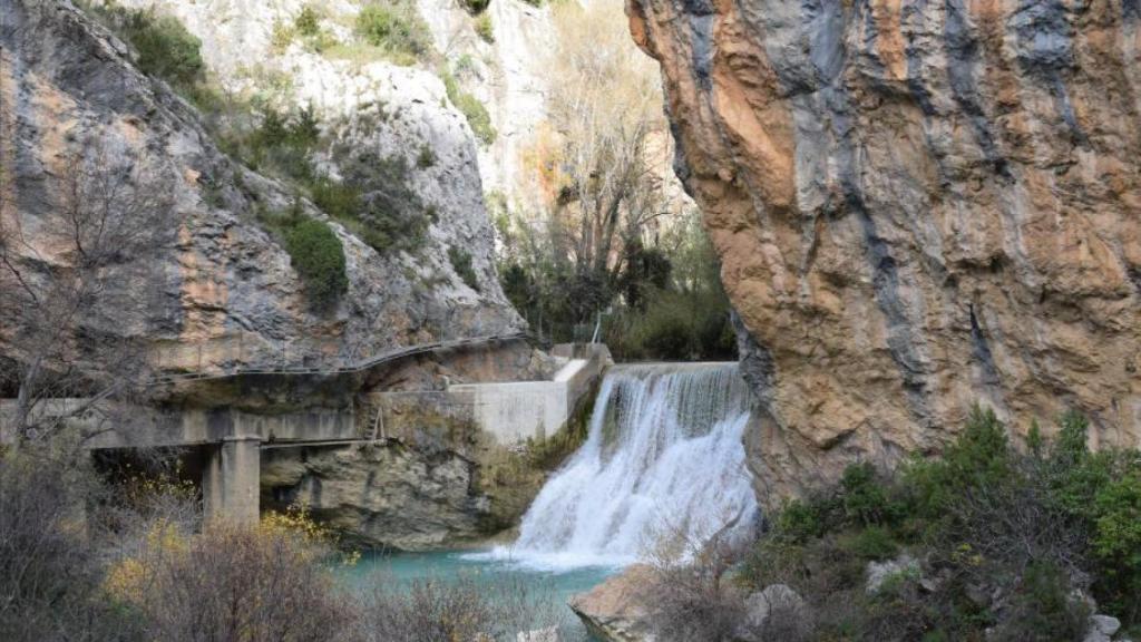 Pasarelas de Alquézar.