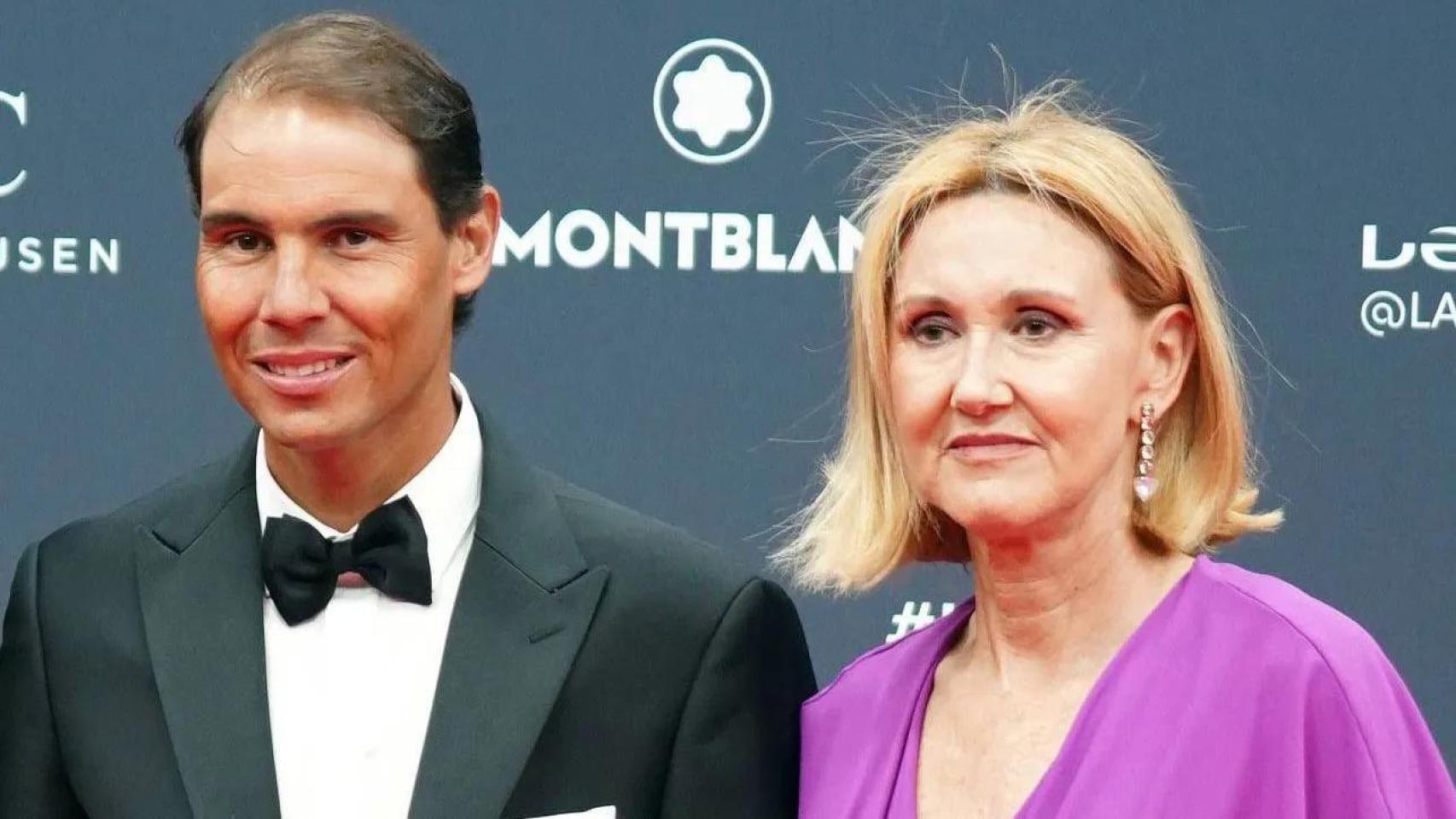 Rafa Nadal, junto a su madre.