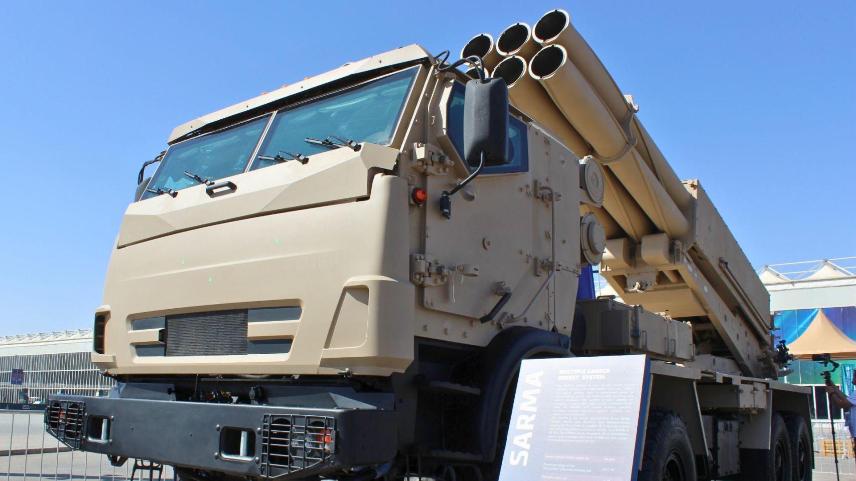 Sarma, el nuevo lanzachotes ruso en el World Defense Show.