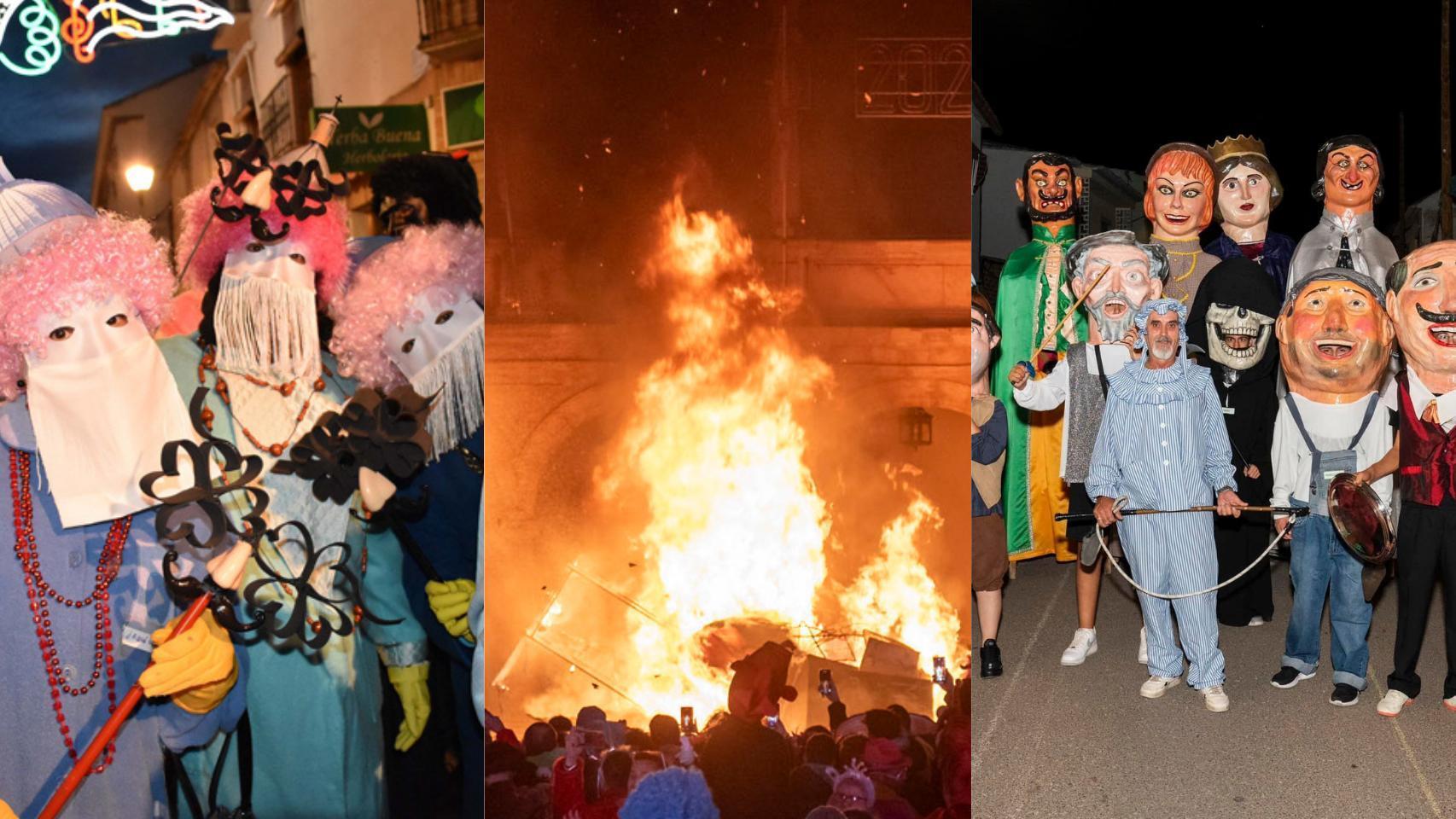 Collage de varios carnavales de la región.