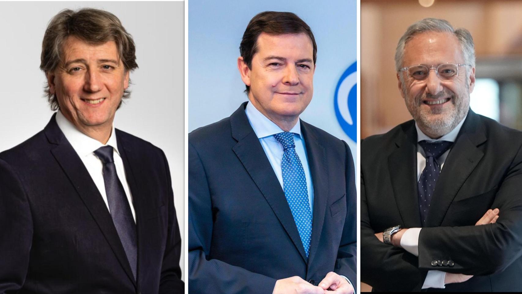 Carlos Martínez, Fernández Mañueco y Carlos Pollán