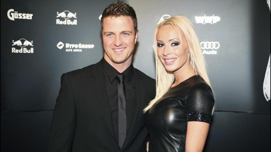 Ralph Schumacher, con su exmujer, Cora, en una imagen de 2008.