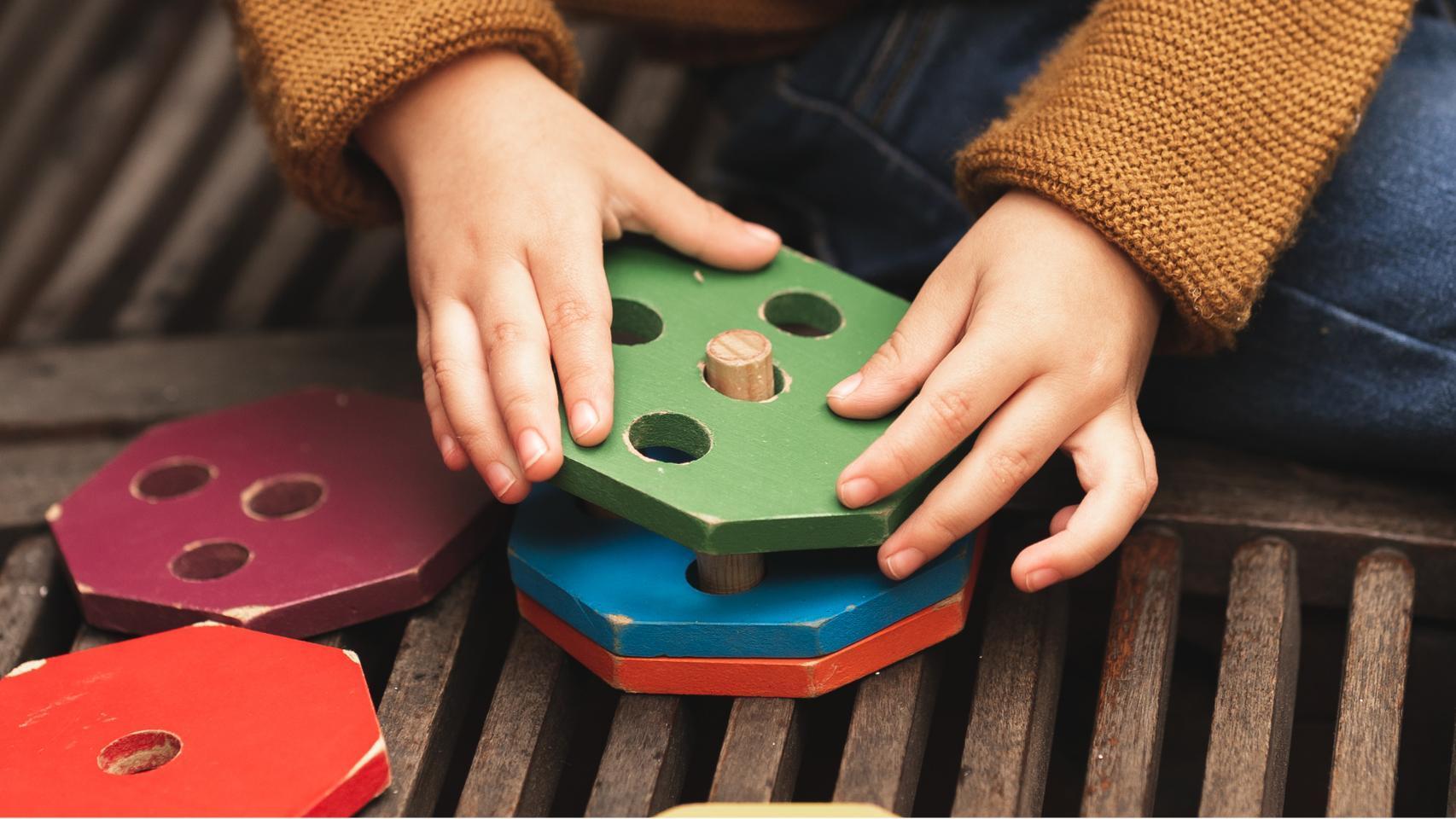 Juguete sensorial para niños con autismo.