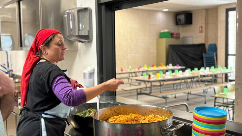 Victoria una de las madres de los alumnos del CEIP Florencio Jardiel de Peñaflor de Gállego.
