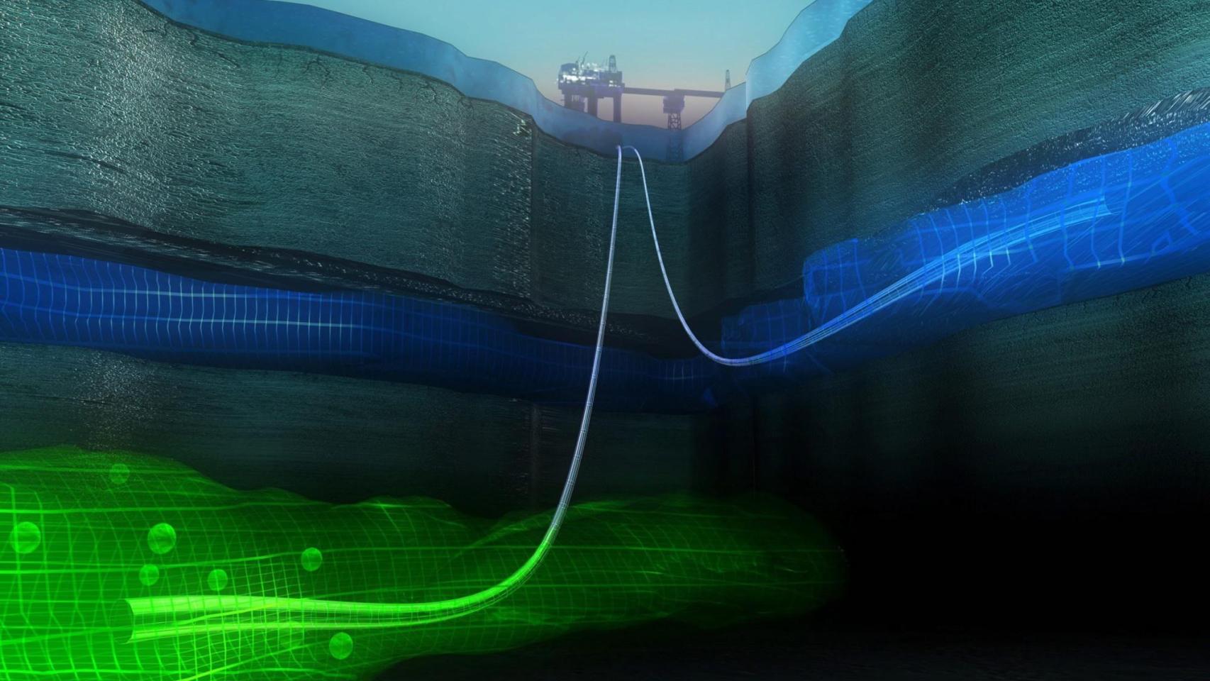 Almacenamiento de CO2 simulado.