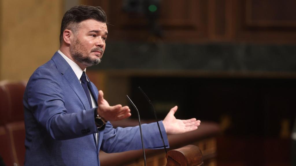 Gabriel Rufián en el Congreso de los Diputados.