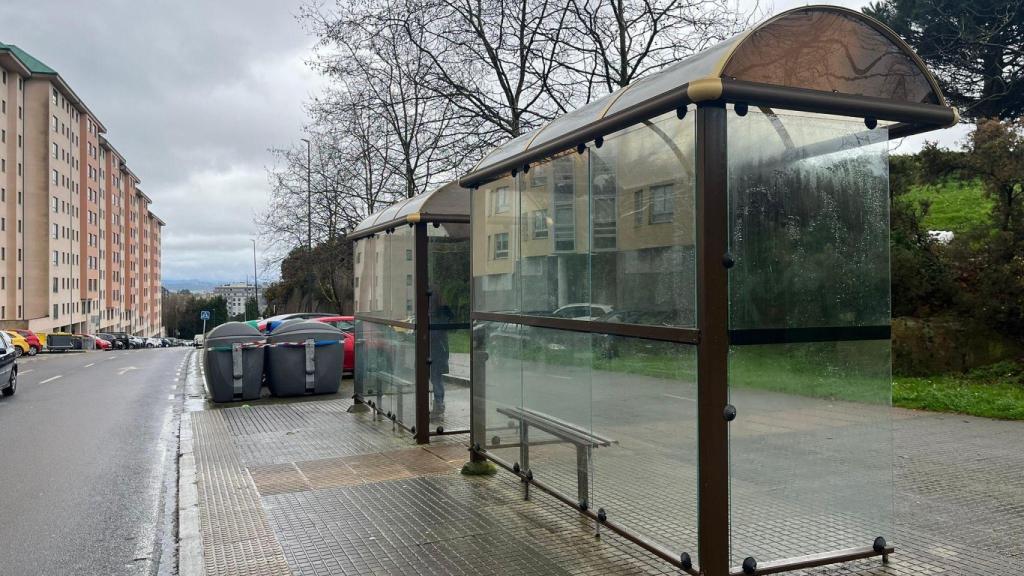 Parada de bus en Novo Mesoiro