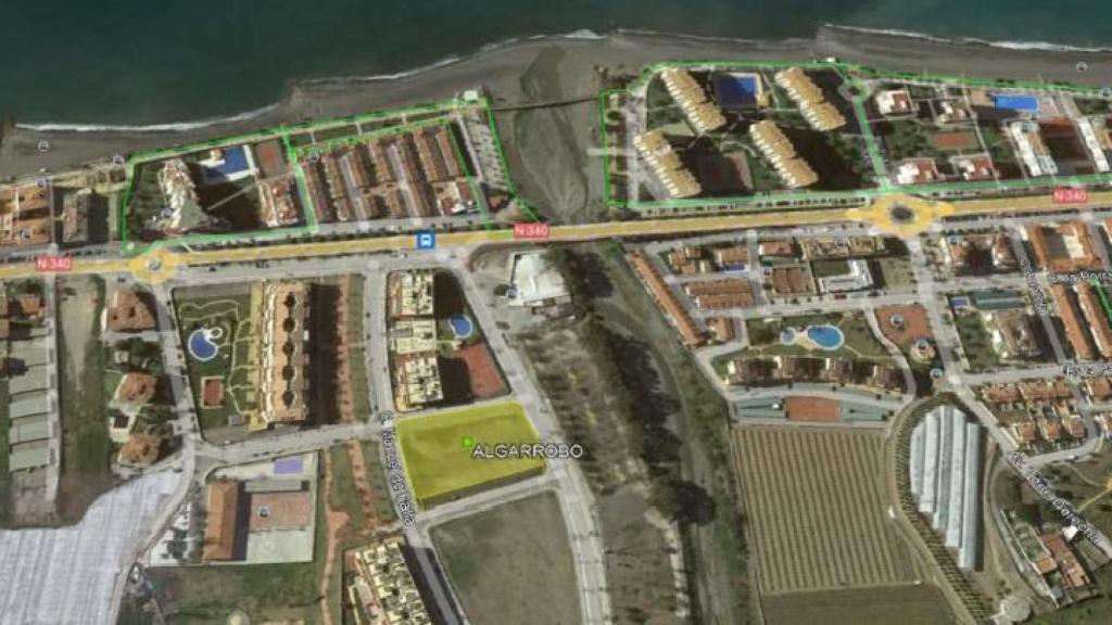 Zona donde se localiza la parcela de la nueva promoción de VPO en Algarrobo.