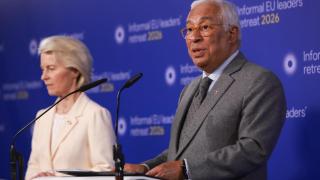 El presidente del Consejo Europeo, Antonio Costa, y la presidenta de la Comisión Europea, Ursula von der Leyen.