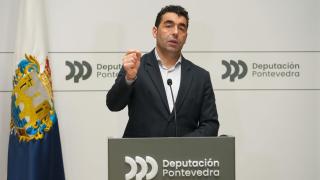 Rueda de prensa del presidente de la Diputación de Pontevedra, Luis López