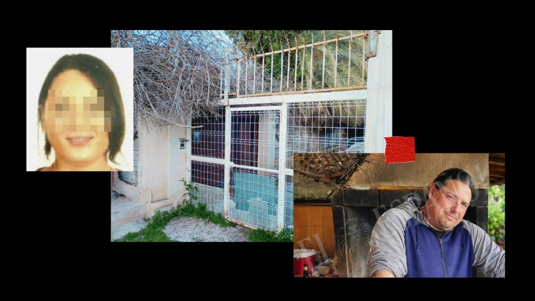 La valla que escaló Salma este martes, para huir de la casa donde Alberto la tuvo secuestrada durante dos años, en la pedanía murciana de San José de la Vega.