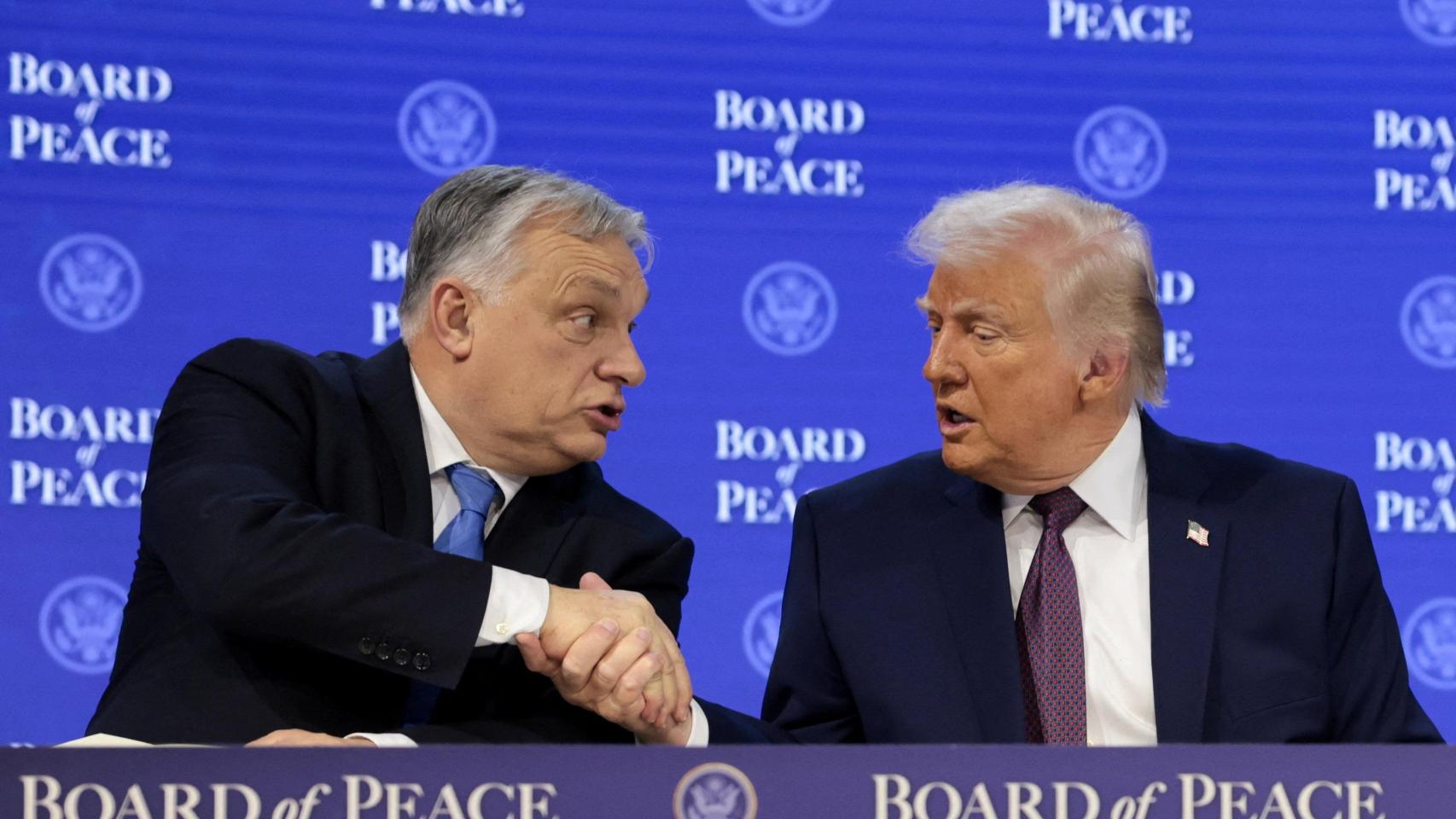 El presidente de EEUU, Donald Trump, y el primer ministro de Hungría, Viktor Orbán.