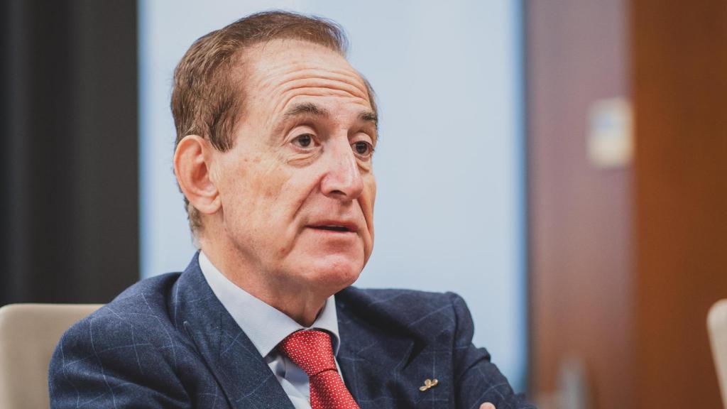 Antonio Huertas, presidente de Mapfre, durante la entrevista con EL ESPAÑOL.
