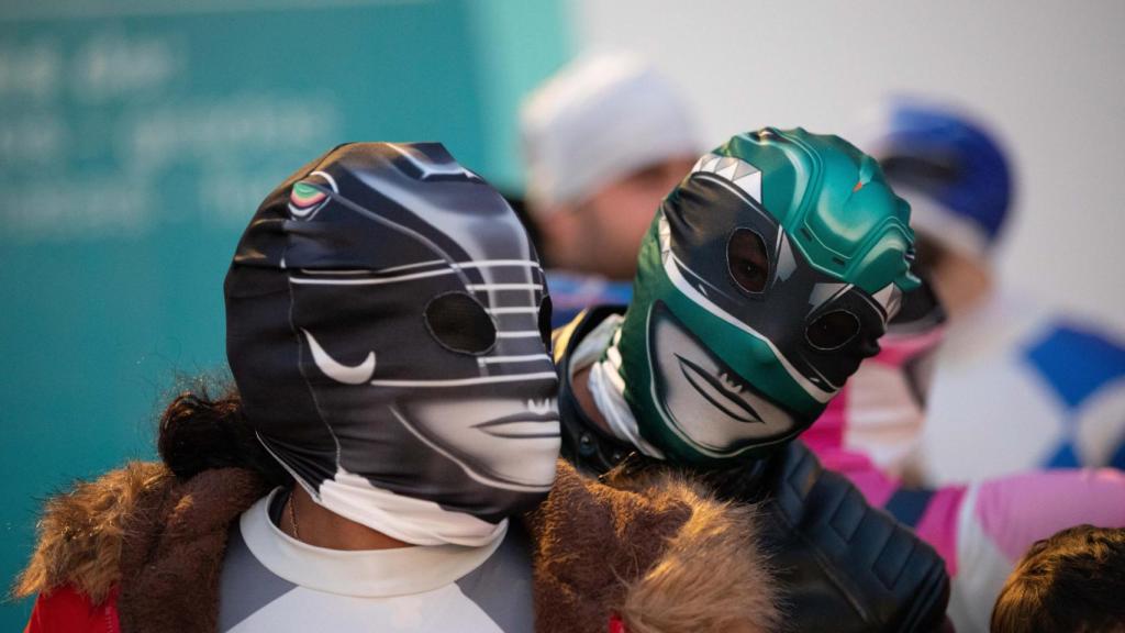 Dos personas disfrazadas en Toledo.