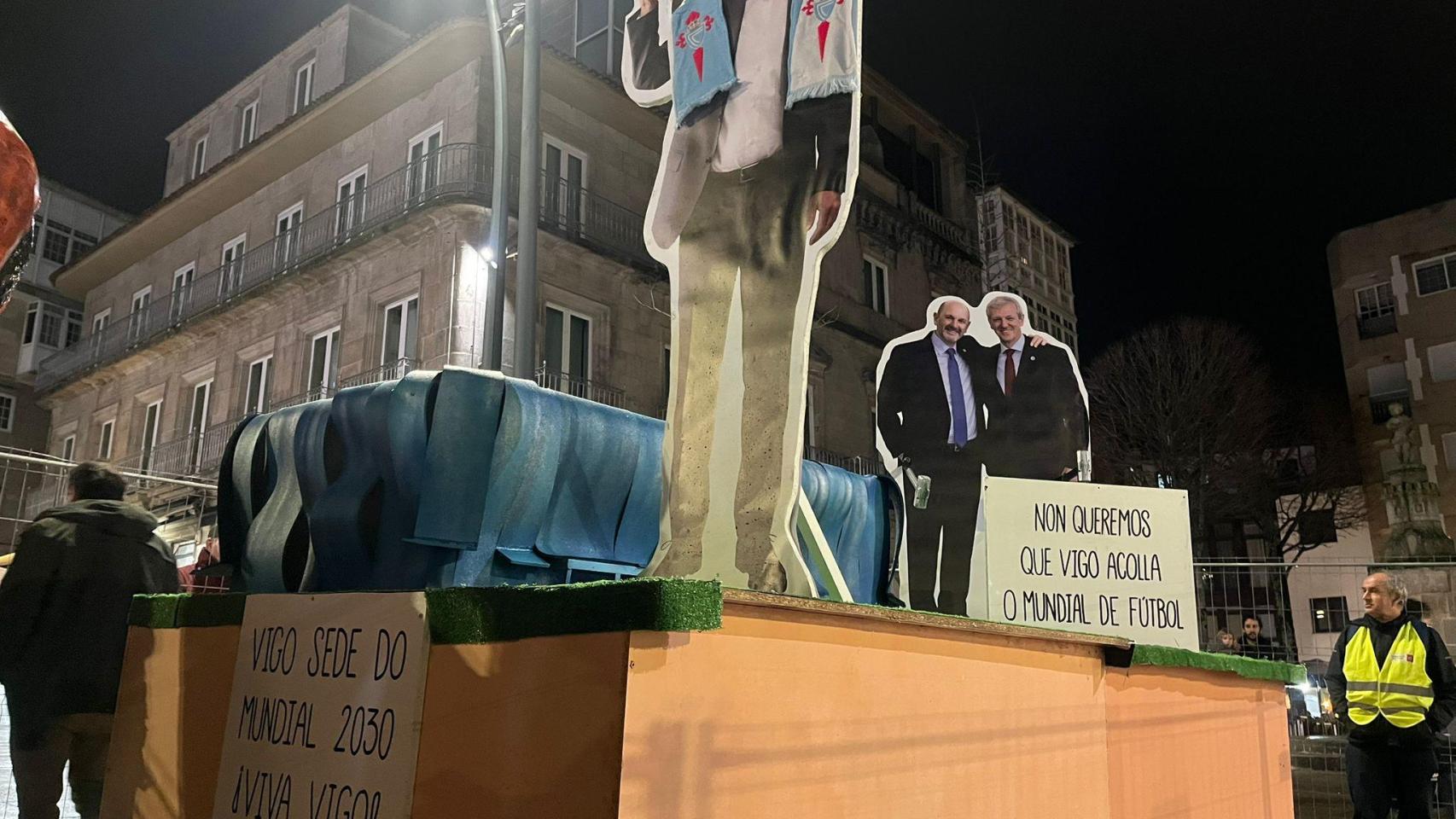 El Meco abre el Carnaval de Vigo con Balaídos y la polémica del Mundial como protagonistas