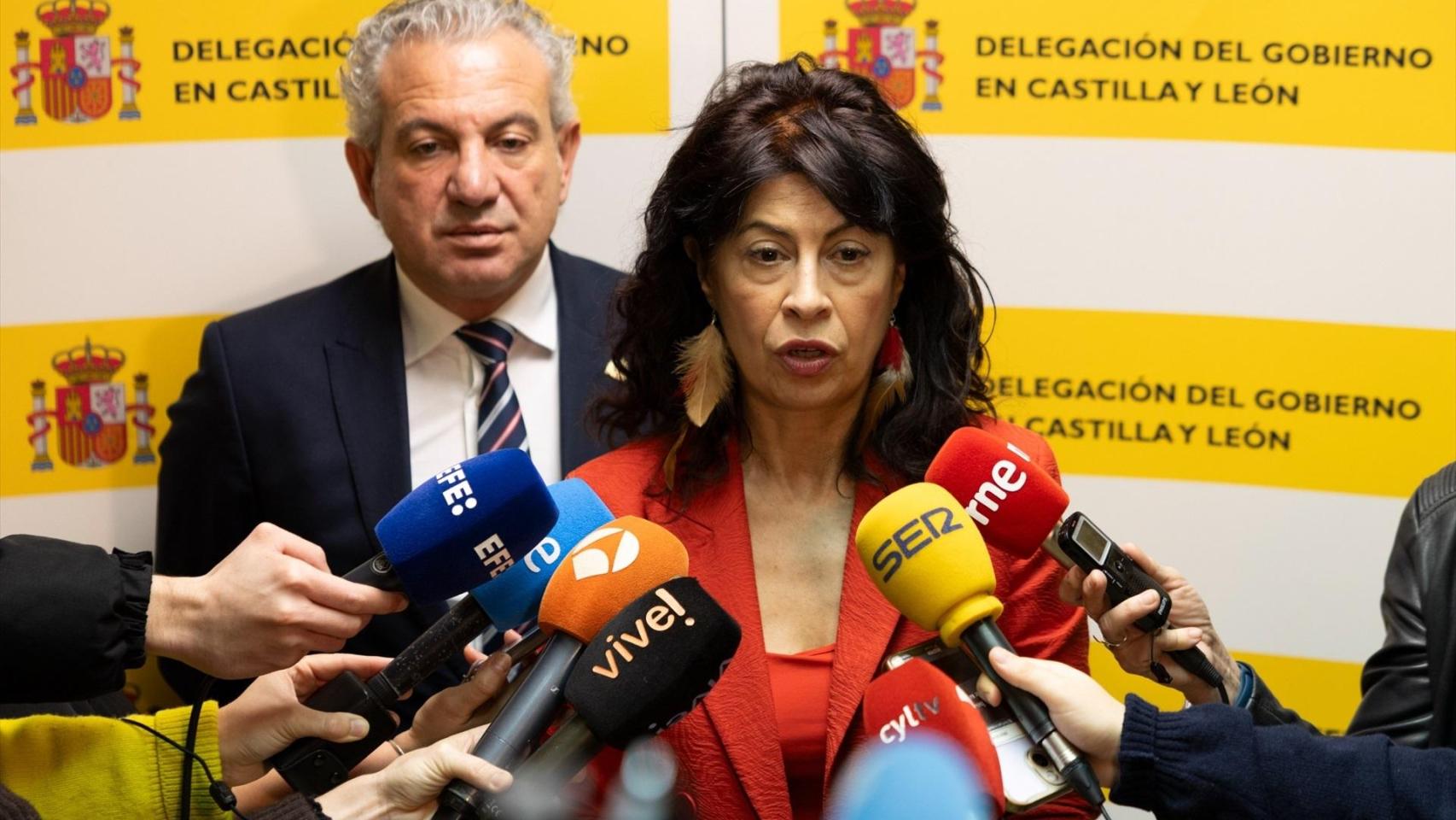 La ministra de Igualdad, Ana Redondo, este viernes en Valladolid.