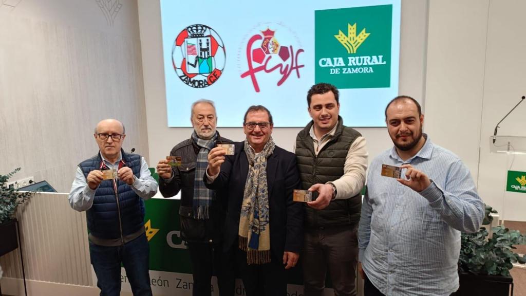 Presentación de la campaña 'Juntos somos fútbol' de Caja Rural de Zamora, la RFCyLF y el Zamora CF