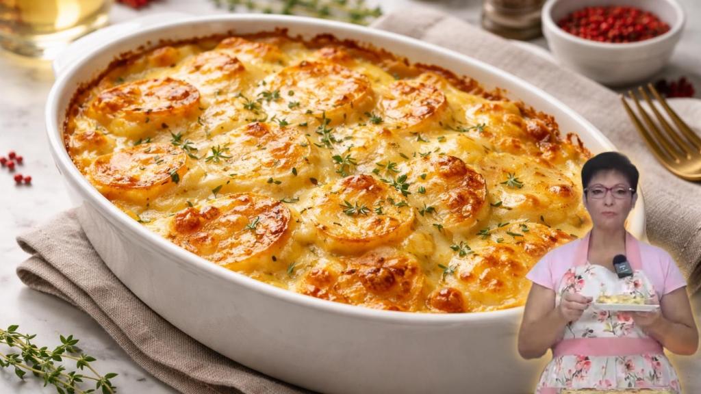 Loli Domínguez, cocinera, en un montaje de El Español