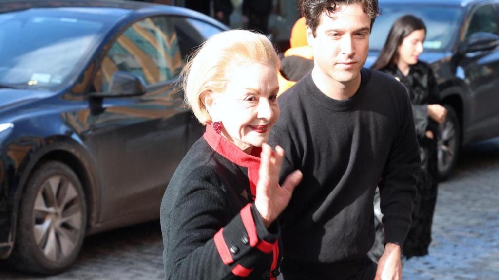 Carolina Herrera en la Fashion Week de Nueva York.