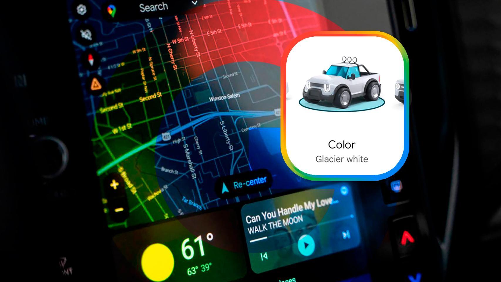Fotomontaje inspirado en Android Auto